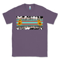 Lavender western cowhide serape sunflower mama license plate Classic Tee - BarkalooDesign