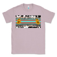 Lilac western cowhide serape sunflower mama license plate Classic Tee - BarkalooDesign
