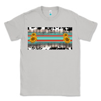 Moon Dust western cowhide serape sunflower mama license plate Classic Tee - BarkalooDesign