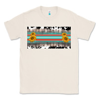 Natural western cowhide serape sunflower mama license plate Classic Tee - BarkalooDesign