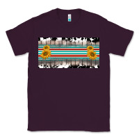 Plum western cowhide serape sunflower mama license plate Classic Tee - BarkalooDesign