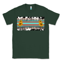 Sports Green western cowhide serape sunflower mama license plate Classic Tee - BarkalooDesign