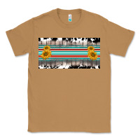 Toasted Coconut western cowhide serape sunflower mama license plate Classic Tee - BarkalooDesign