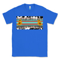 True Royal western cowhide serape sunflower mama license plate Classic Tee - BarkalooDesign