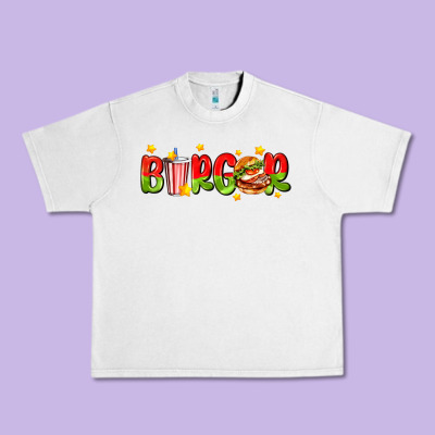 Burger With Coke And Stars Urban Heavy Tee Designed By Adodesignshop