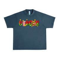 Midnight Navy burger with coke and stars Urban Heavy Tee - AdoDesignShop