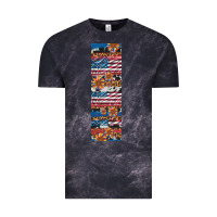 Cloud Black usa flag and western patterns  penwraps Vintage Tee - Artiststas