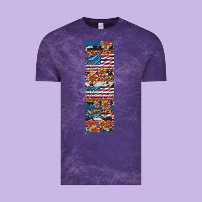 Usa Flag And Western Patterns  Penwraps Vintage Tee Designed By Artiststas