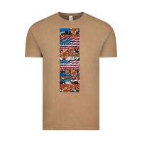 Vintage Coffee usa flag and western patterns  penwraps Vintage Tee - Artiststas