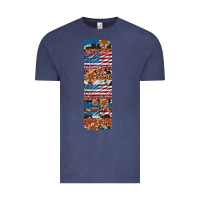 Vintage Denim usa flag and western patterns  penwraps Vintage Tee - Artiststas