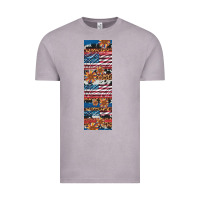 Vintage Zinc usa flag and western patterns  penwraps Vintage Tee - Artiststas