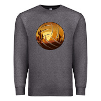 Charcoal Heather Desert Cactus Sunset Volleyball Premium Sweatshirt - Bettercallsaul