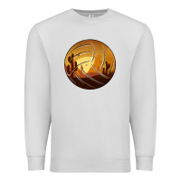 Dove Grey Desert Cactus Sunset Volleyball Premium Sweatshirt - Bettercallsaul