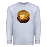 Heather Grey Desert Cactus Sunset Volleyball Premium Sweatshirt - Bettercallsaul