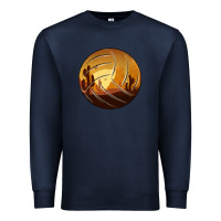 Navy Desert Cactus Sunset Volleyball Premium Sweatshirt - Bettercallsaul