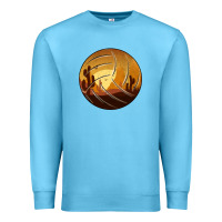 Ocean Blue Desert Cactus Sunset Volleyball Premium Sweatshirt - Bettercallsaul
