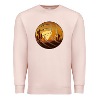 Pale Pink Desert Cactus Sunset Volleyball Premium Sweatshirt - Bettercallsaul