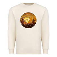 Sandshell Desert Cactus Sunset Volleyball Premium Sweatshirt - Bettercallsaul