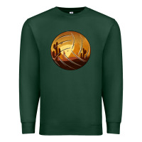 Sports Green Desert Cactus Sunset Volleyball Premium Sweatshirt - Bettercallsaul