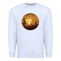 White Desert Cactus Sunset Volleyball Premium Sweatshirt - Bettercallsaul