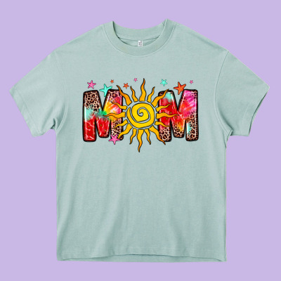 Summer Mom Heavy Core Tee Designed By Zillion Design Studio