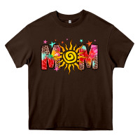 Chocolate Brown summer mom Heavy Core Tee - Zillion Design Studio