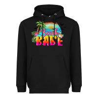 Black beach babe Heavyweight Hoodie - BarkalooDesign