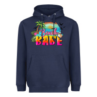 Navy beach babe Heavyweight Hoodie - BarkalooDesign