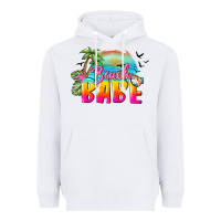 White beach babe Heavyweight Hoodie - BarkalooDesign
