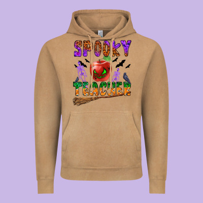 Spooky Teacher Vintage Hoodie Designed By Bundleandbundleshop