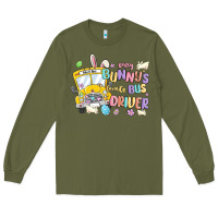 Army Green every bunny's favorite bus driver malia Long Sleeve Tee - MaliasSmallBusiness