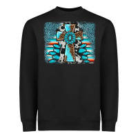 Black cross gemstone background Heavyweight Sweatshirt - AdoDesignShop