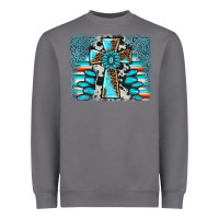 Storm cross gemstone background Heavyweight Sweatshirt - AdoDesignShop