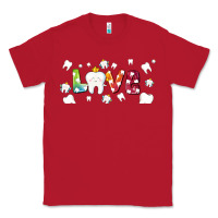 Red love tooth and tooth fairy Classic Tee - AdoDesignShop