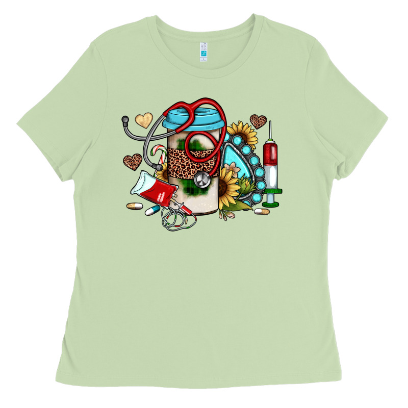 Christmas Sunflower Gemstone Nurse Ladies Tee by JahusDesignShop | Teevron