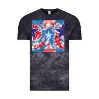 Patriotic Tie Dye Stars Vintage Tee | Teevron