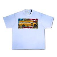 Grape Ice school bus camouflage american flag license plate Urban Heavy Tee - Artiststas