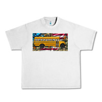Lunar Rock school bus camouflage american flag license plate Urban Heavy Tee - Artiststas