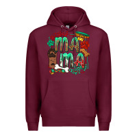 Burgundy Dog Mama Premium Hoodie - texasbilliewilder