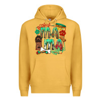 Mustard Dog Mama Premium Hoodie - texasbilliewilder