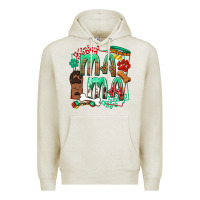 Oatmeal Heather Dog Mama Premium Hoodie - texasbilliewilder