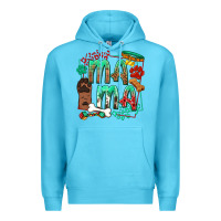 Ocean Blue Dog Mama Premium Hoodie - texasbilliewilder