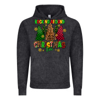 Vintage Black rocking around the christmas tree Vintage Hoodie - AdoDesignShop