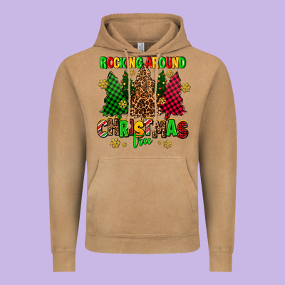 Rocking Around The Christmas Tree Vintage Hoodie Designed By Adodesignshop
