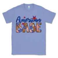 Colony Blue american babe Classic Tee - LillyAllenDesigns