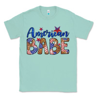 Seafoam american babe Classic Tee - LillyAllenDesigns
