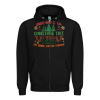 Black griswold christmas tree farm Zipper Hoodie - MaliasSmallBusiness