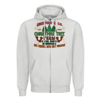 Dove Grey griswold christmas tree farm Zipper Hoodie - MaliasSmallBusiness