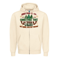 Sandshell griswold christmas tree farm Zipper Hoodie - MaliasSmallBusiness