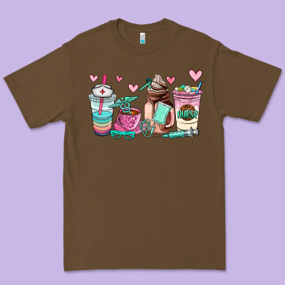 Nurse  Coffee Cup Premium Tee Designed By Adodesignshop
